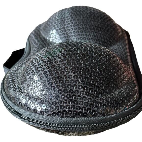 Black Sequin Accessories Women's Travel Storage Bag for Intimate Garments - Picture 7 of 11